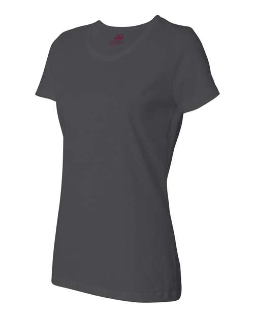 Fruit Of The Loom L3930R HD Cotton Women&#39;s Short Sleeve T-Shirt - Charcoal Grey - HIT a Double