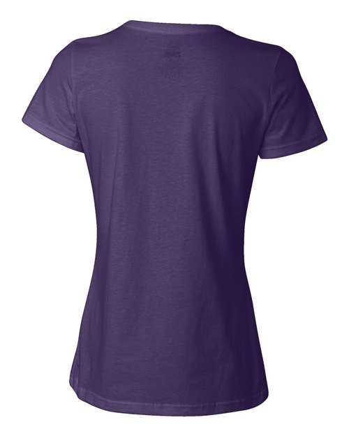 Fruit Of The Loom L3930R HD Cotton Women&#39;s Short Sleeve T-Shirt - Purple - HIT a Double