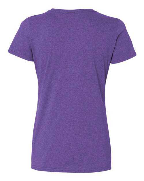Fruit Of The Loom L3930R HD Cotton Women&#39;s Short Sleeve T-Shirt - Retro Heather Purple - HIT a Double