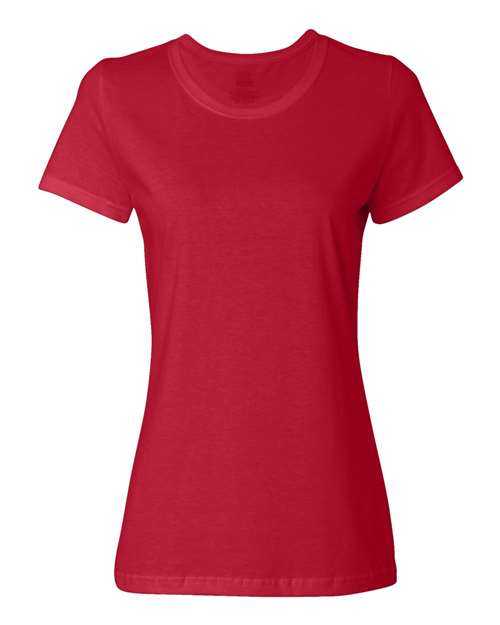 Fruit Of The Loom L3930R HD Cotton Women&#39;s Short Sleeve T-Shirt - True Red - HIT a Double