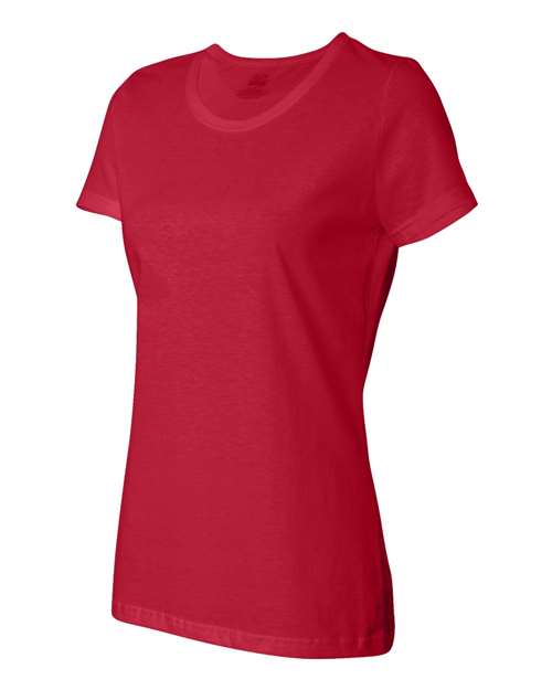 Fruit Of The Loom L3930R HD Cotton Women&#39;s Short Sleeve T-Shirt - True Red - HIT a Double