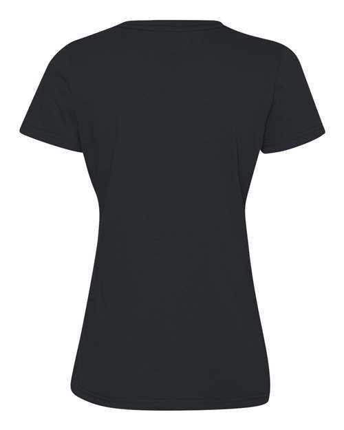 Fruit Of The Loom L39VR HD Cotton Women&#39;s V-Neck T-Shirt - Black - HIT a Double