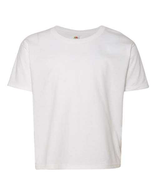 Fruit Of The Loom SF45BR SofSpun Youth T-Shirt - White - HIT a Double