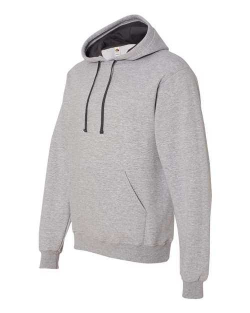 Fruit Of The Loom SF76R Sofspun Hooded Sweatshirt - Athletic Heather - HIT a Double