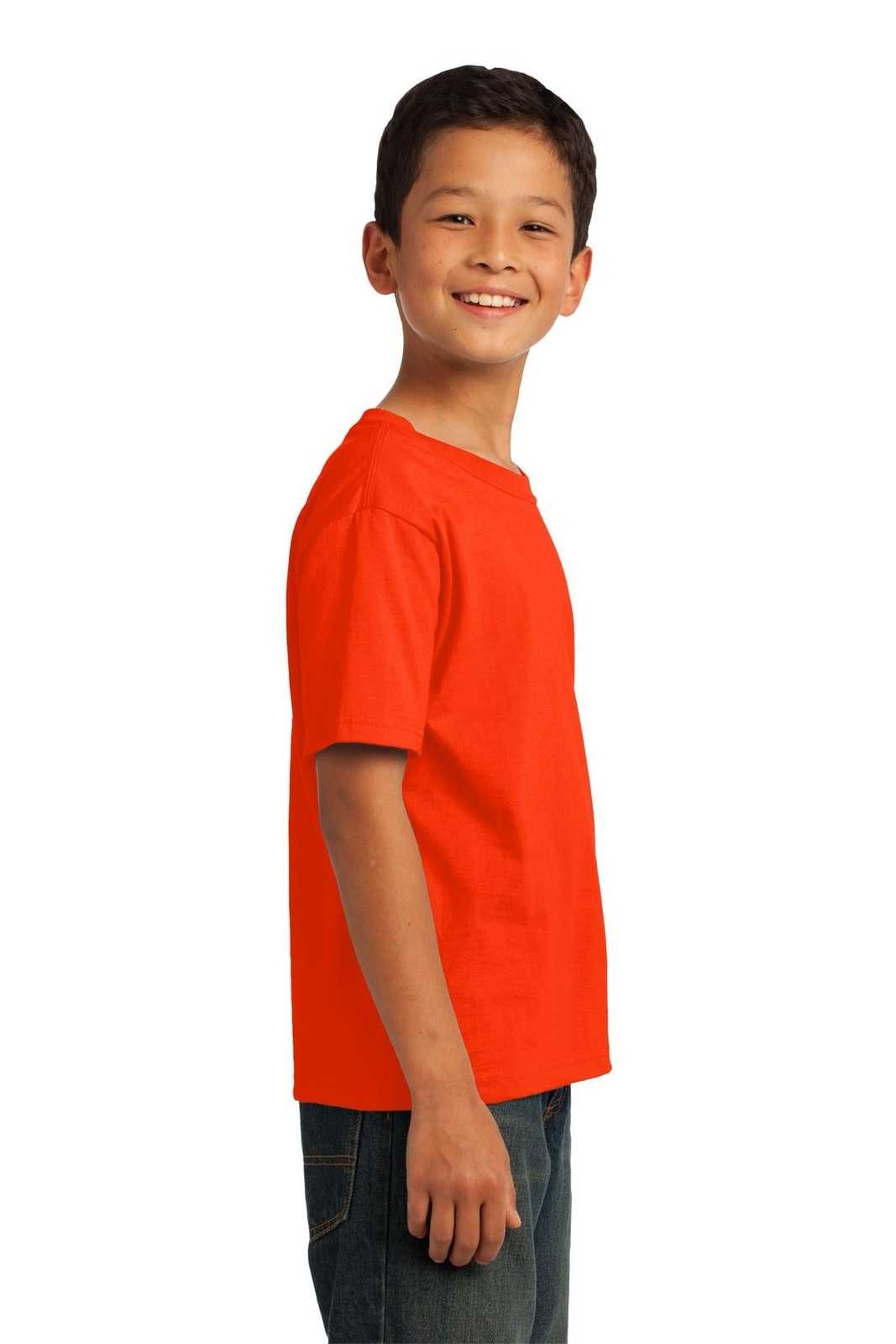 Fruit of the Loom 3930B Youth HD Cotton 100% Cotton T-Shirt - Burnt Orange - HIT a Double