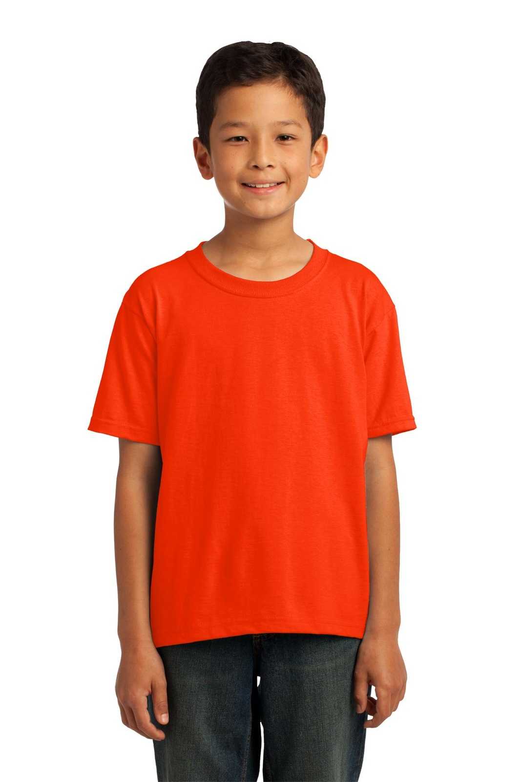 Fruit of the Loom 3930B Youth HD Cotton 100% Cotton T-Shirt - Burnt Orange - HIT a Double