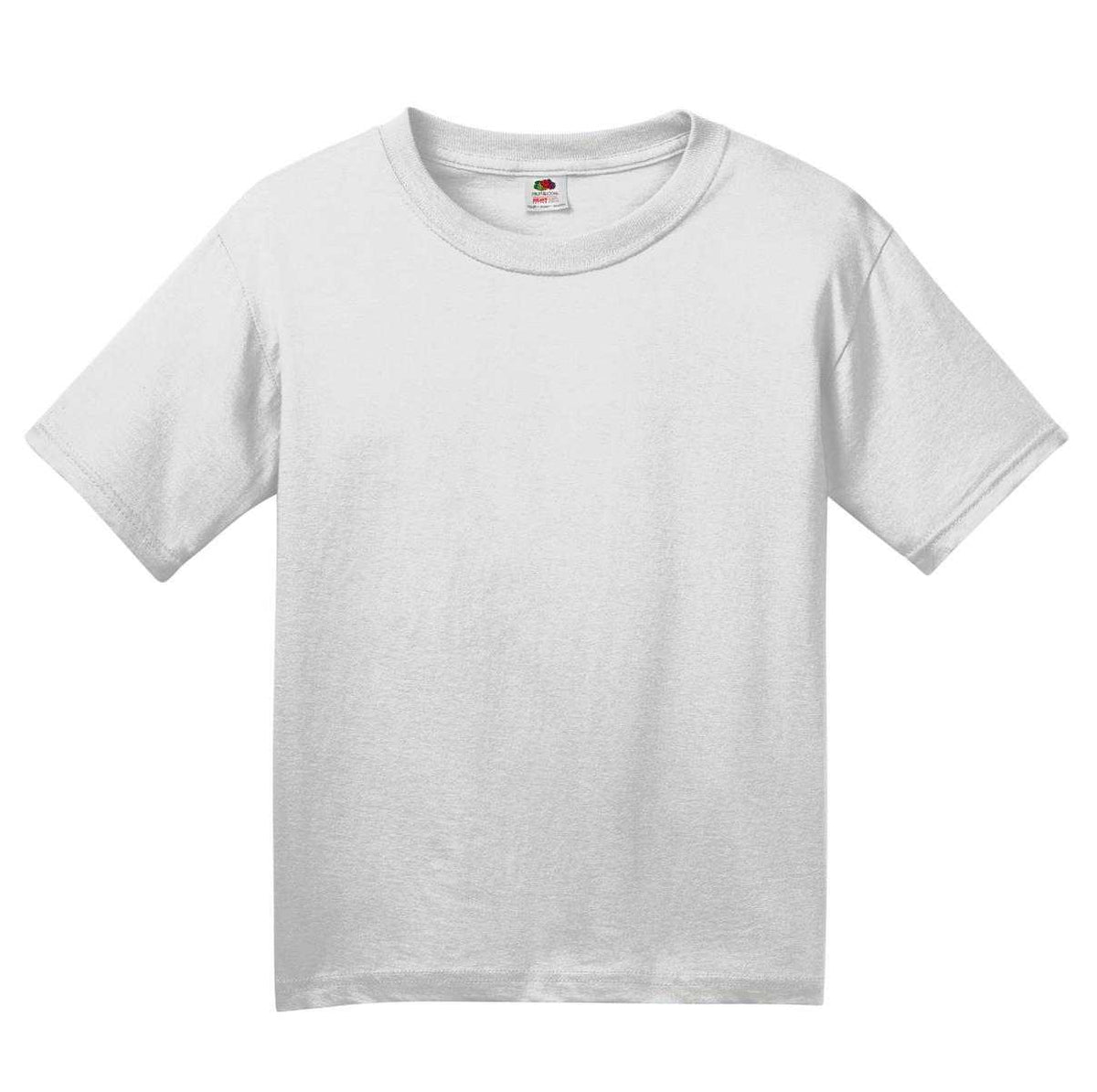Fruit of the Loom 3930B Youth HD Cotton 100% Cotton T-Shirt - White - HIT a Double