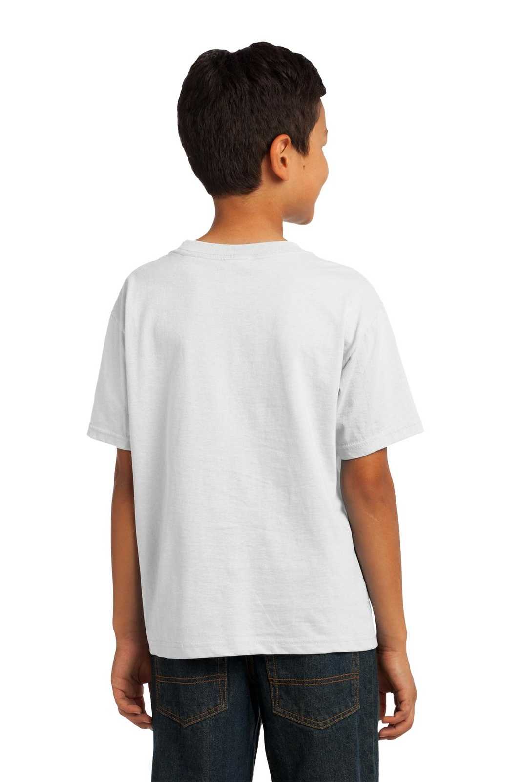 Fruit of the Loom 3930B Youth HD Cotton 100% Cotton T-Shirt - White - HIT a Double