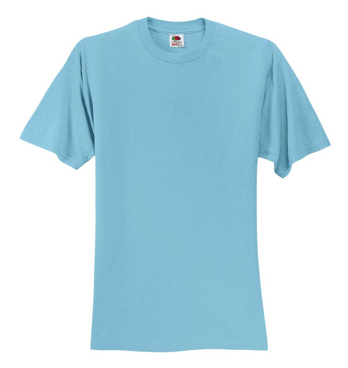 Fruit of the Loom 3930 HD Cotton 100% Cotton T-Shirt - Aquatic Blue - HIT a Double