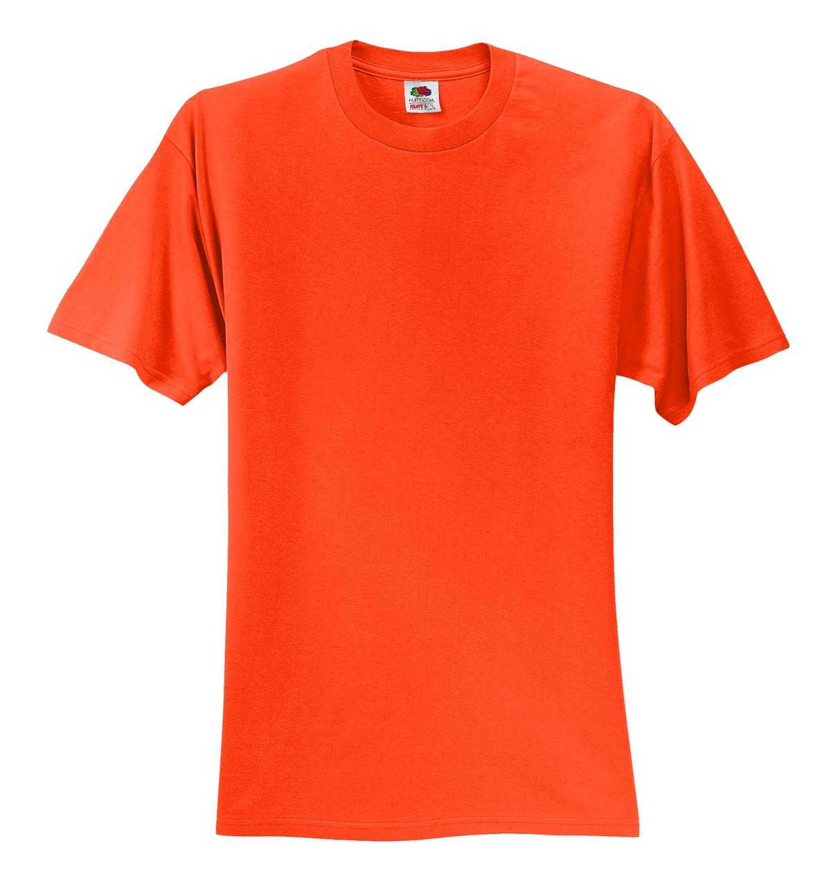 Fruit of the Loom 3930 HD Cotton 100% Cotton T-Shirt - Burnt Orange - HIT a Double