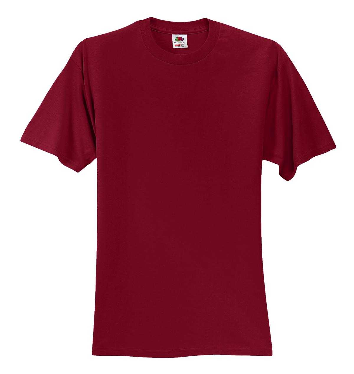 Fruit of the Loom 3930 HD Cotton 100% Cotton T-Shirt - Cardinal - HIT a Double
