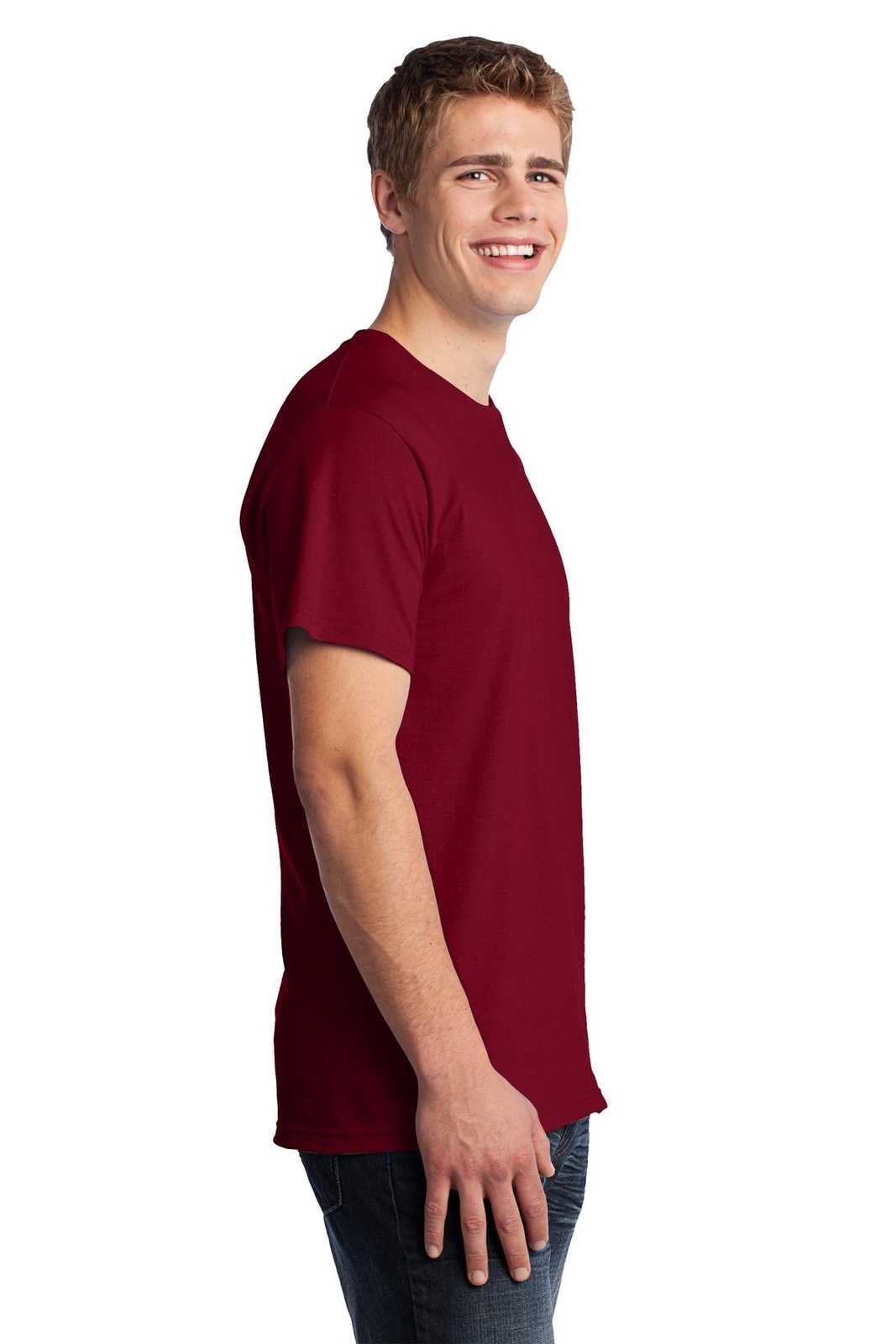 Fruit of the Loom 3930 HD Cotton 100% Cotton T-Shirt - Cardinal - HIT a Double