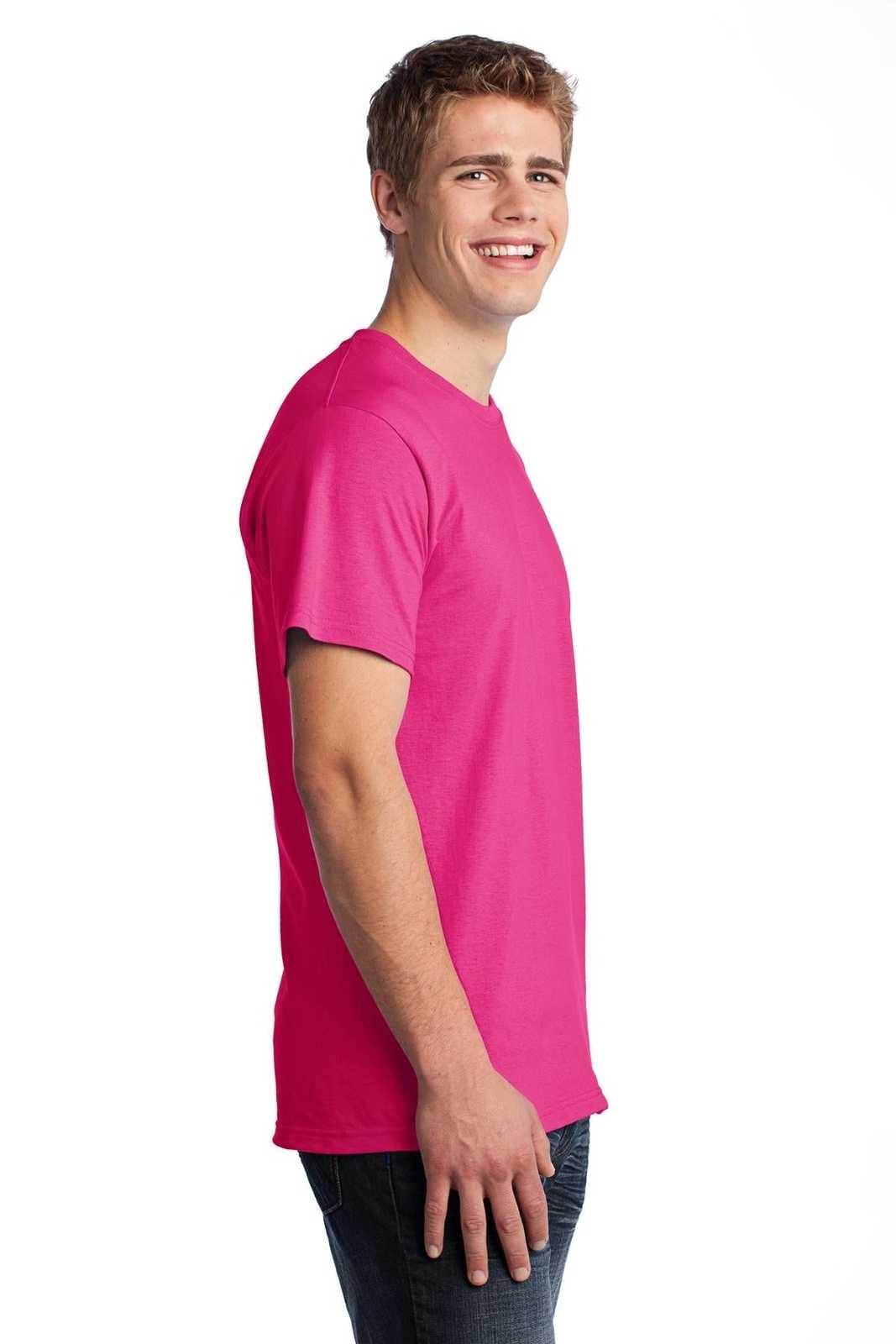Fruit of the Loom 3930 HD Cotton 100% Cotton T-Shirt - Cyber Pink - HIT a Double