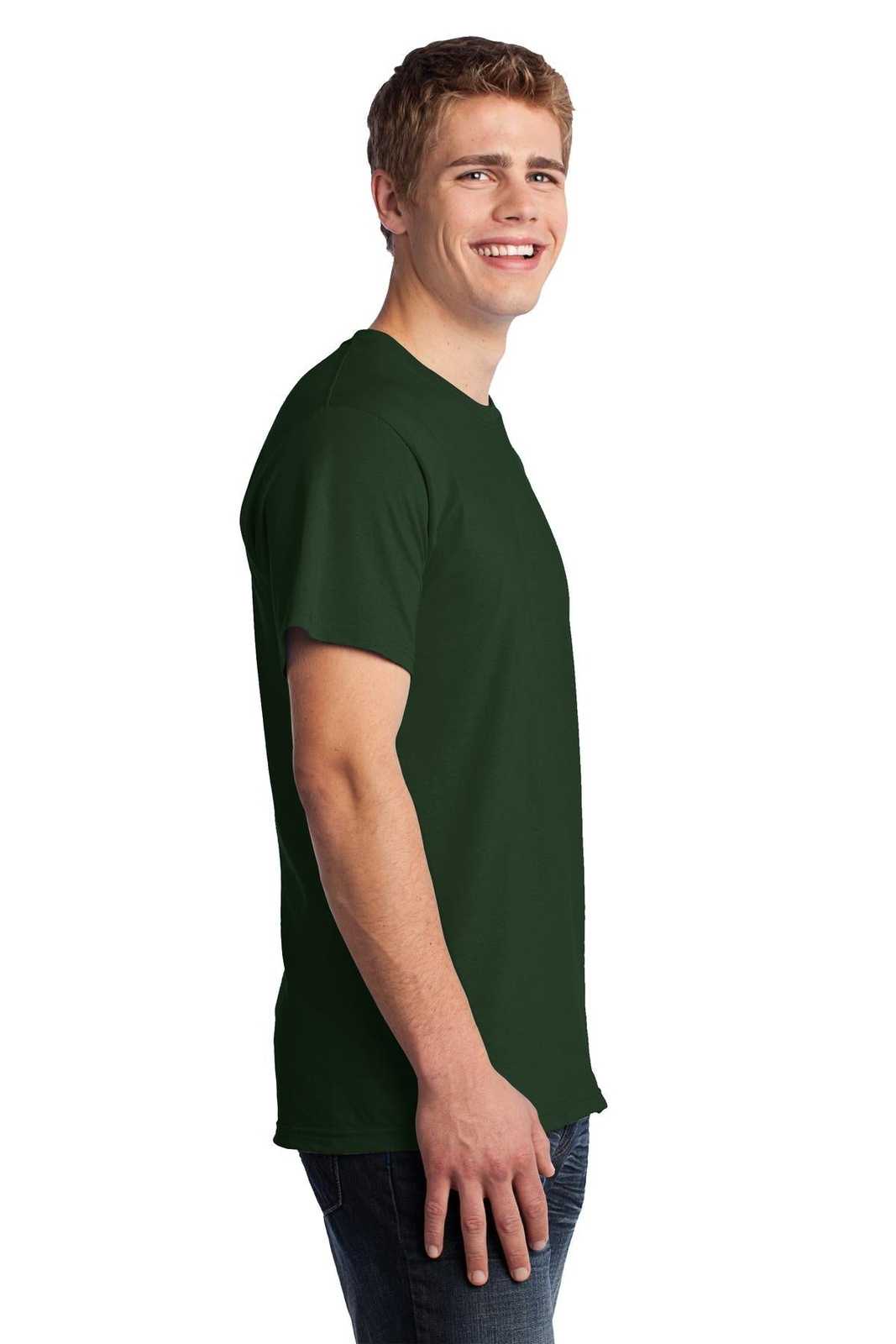 Fruit of the Loom 3930 HD Cotton 100% Cotton T-Shirt - Forest Green - HIT a Double