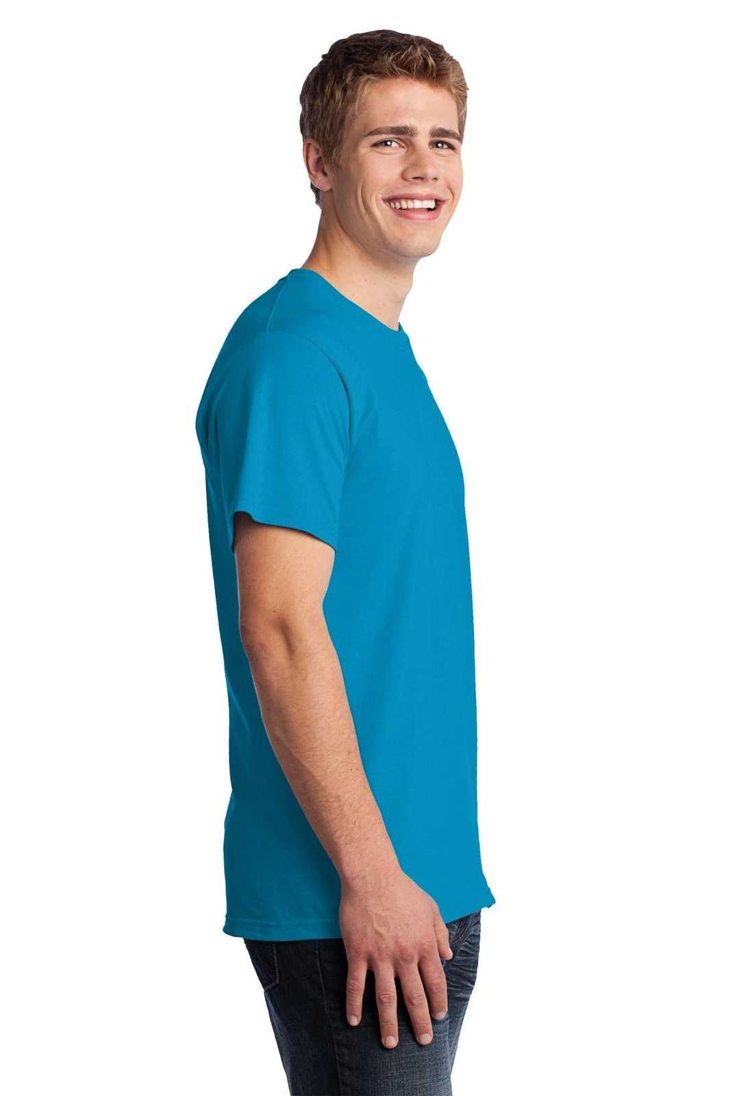 Fruit of the Loom 3930 HD Cotton 100% Cotton T-Shirt - Pacific Blue - HIT a Double