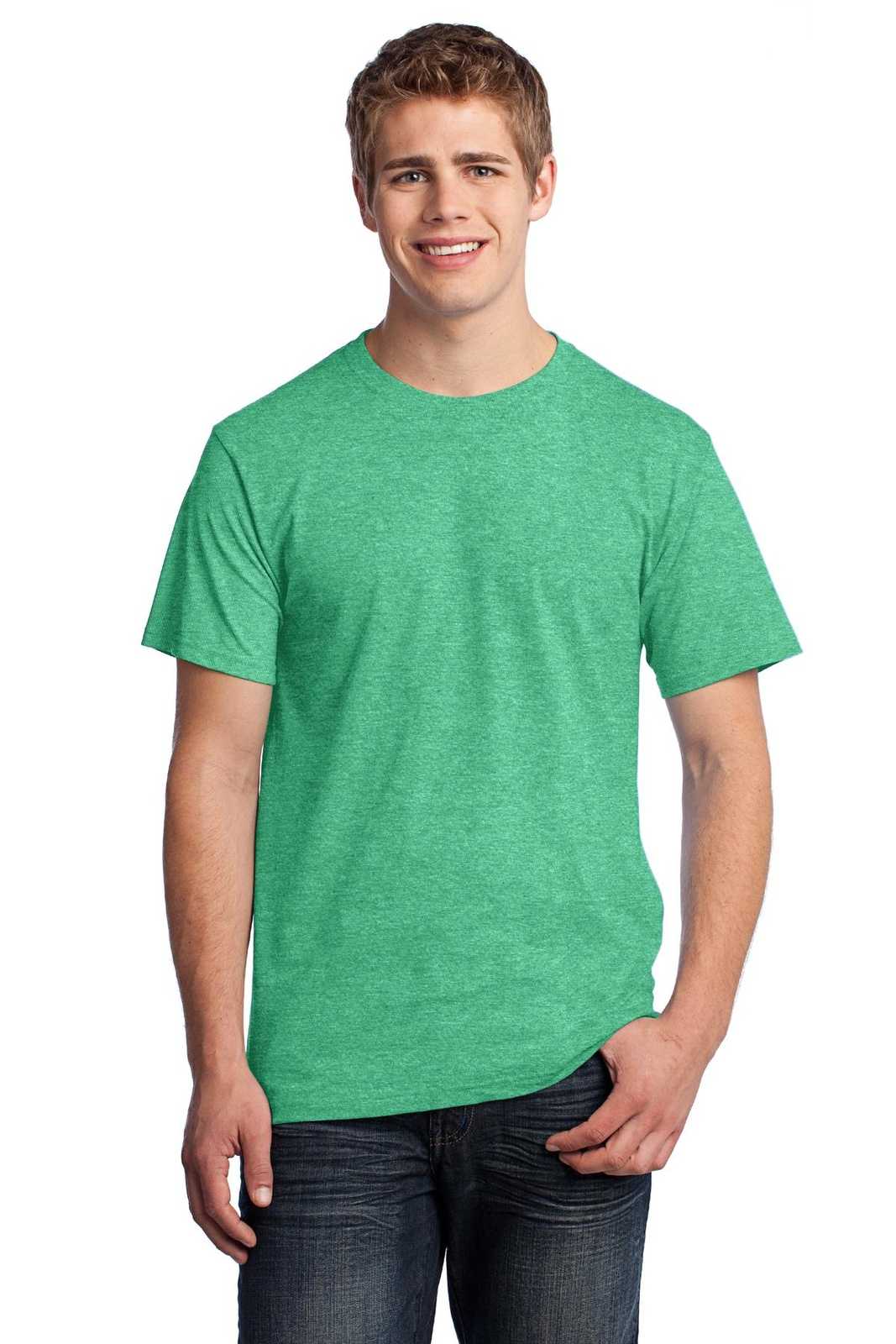 Fruit of the Loom 3930 HD Cotton 100% Cotton T-Shirt - Retro Heather Green - HIT a Double