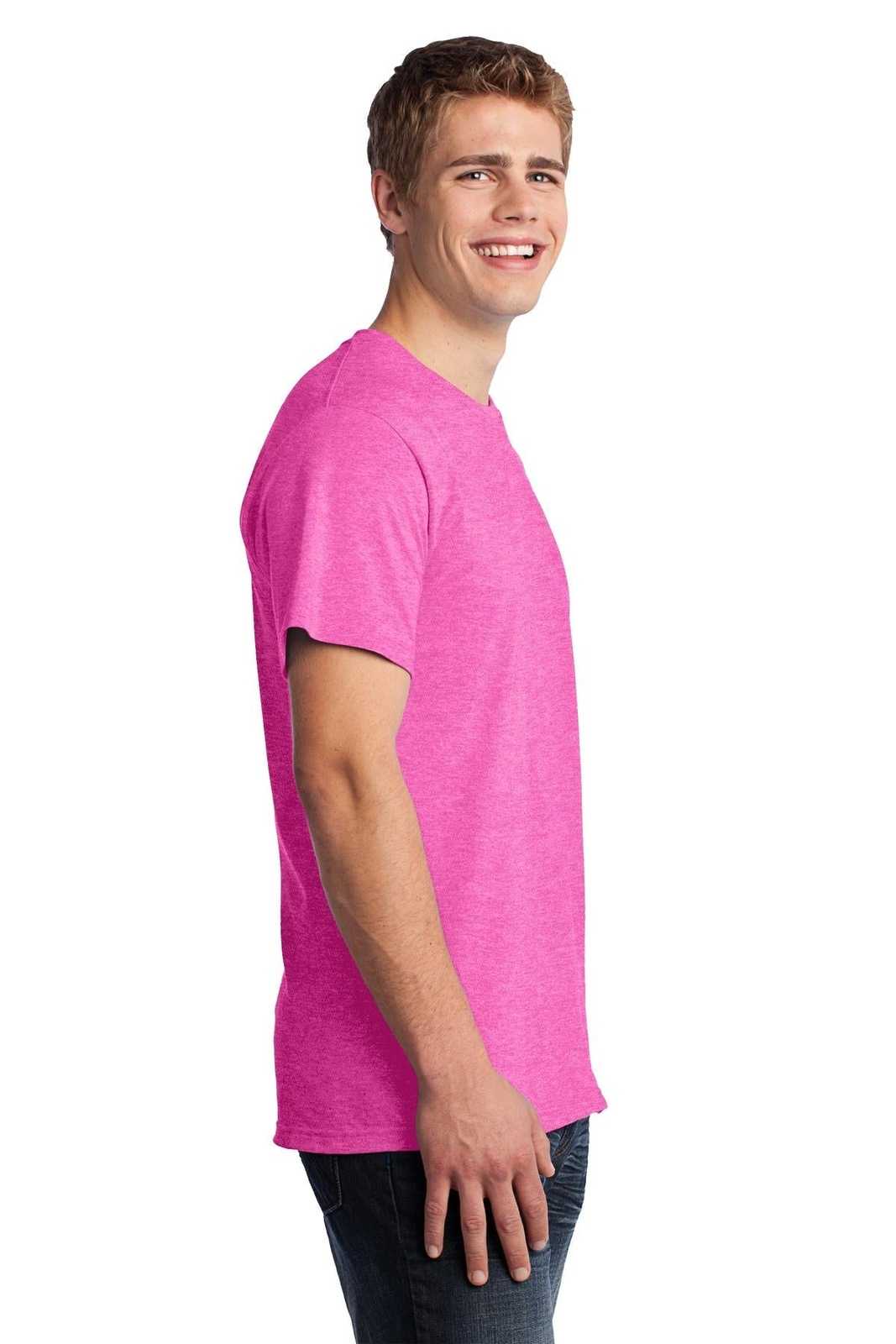 Fruit of the Loom 3930 HD Cotton 100% Cotton T-Shirt - Retro Heather Pink - HIT a Double