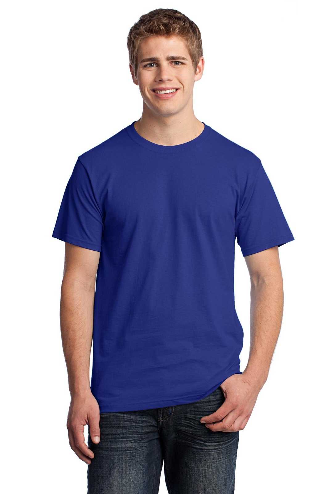 Fruit of the Loom 3930 HD Cotton 100% Cotton T-Shirt - Royal - HIT a Double