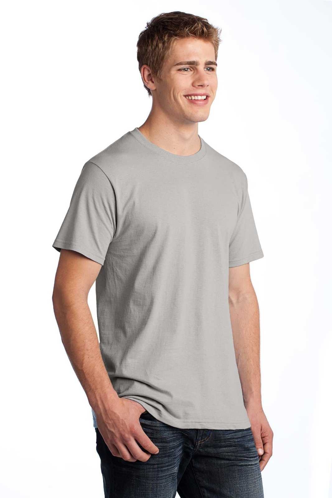 Fruit of the Loom 3930 HD Cotton 100% Cotton T-Shirt - Silver - HIT a Double