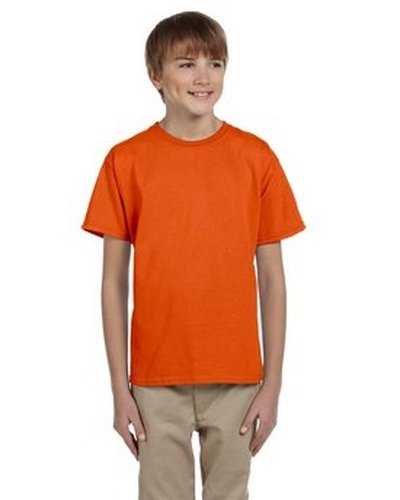 Fruit of the Loom 3931B Youth Hd Cotton T-Shirt - Burnt Orange - HIT a Double