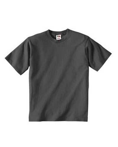 Fruit of the Loom 3931B Youth Hd Cotton T-Shirt - Charcoal Gray - HIT a Double