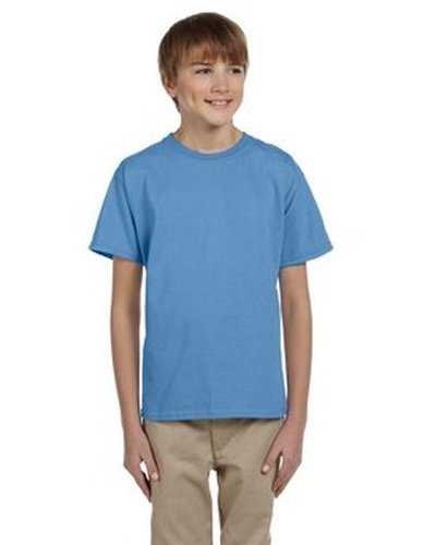 Fruit of the Loom 3931B Youth Hd Cotton T-Shirt - Columbia Blue - HIT a Double