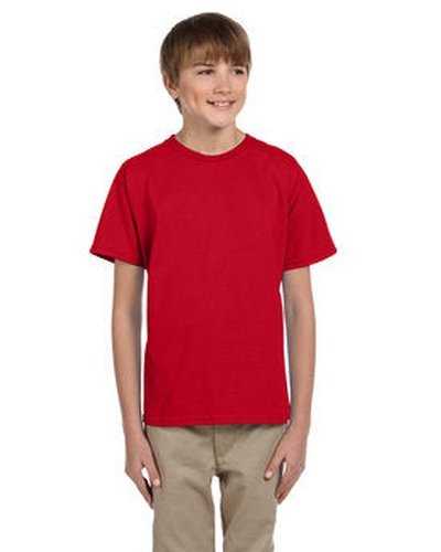 Fruit of the Loom 3931B Youth Hd Cotton T-Shirt - Fiery Red - HIT a Double