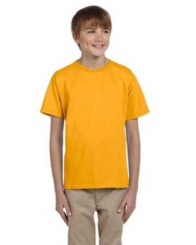 Fruit of the Loom 3931B Youth Hd Cotton T-Shirt - Gold - HIT a Double