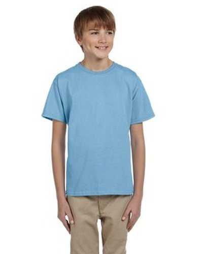 Fruit of the Loom 3931B Youth Hd Cotton T-Shirt - Light Blue - HIT a Double