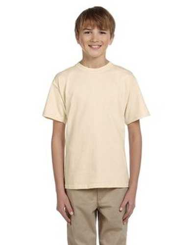 Fruit of the Loom 3931B Youth Hd Cotton T-Shirt - Natural - HIT a Double