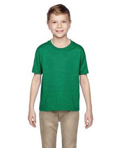 Fruit of the Loom 3931B Youth Hd Cotton T-Shirt - Retro Heather Green - HIT a Double