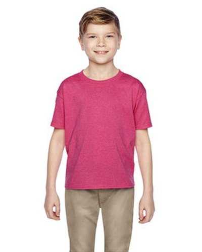 Fruit of the Loom 3931B Youth Hd Cotton T-Shirt - Retro Heather Pink - HIT a Double