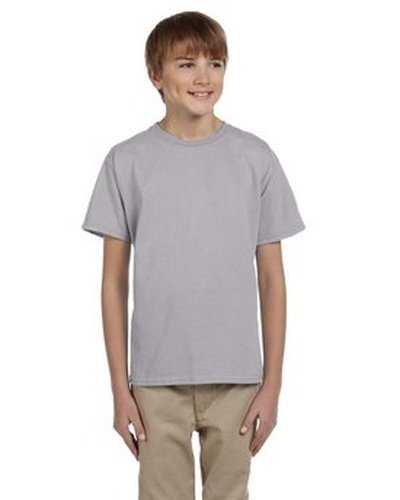 Fruit of the Loom 3931B Youth Hd Cotton T-Shirt - Silver - HIT a Double
