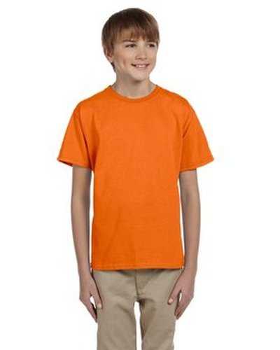 Fruit of the Loom 3931B Youth Hd Cotton T-Shirt - Tennessee Orange - HIT a Double