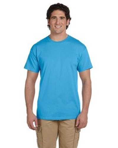 Fruit of the Loom 3931 Adult Hd Cotton T-Shirt - Aquatic Blue - HIT a Double