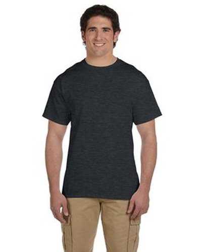 Fruit of the Loom 3931 Adult Hd Cotton T-Shirt - Black Heather - HIT a Double