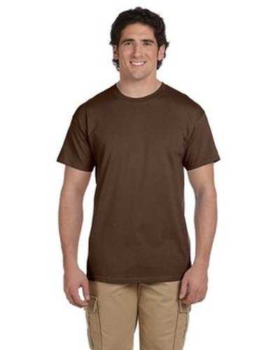 Fruit of the Loom 3931 Adult Hd Cotton T-Shirt - Chocolate - HIT a Double