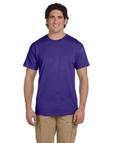 Fruit of the Loom 3931 Adult Hd Cotton T-Shirt - Deep Purple - HIT a Double