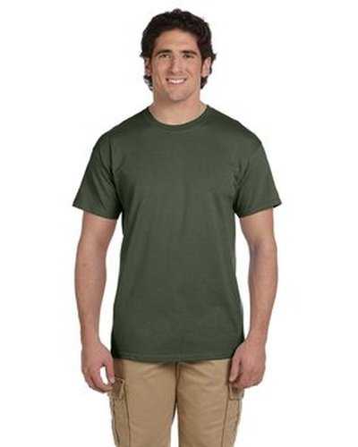 Fruit of the Loom 3931 Adult Hd Cotton T-Shirt - Military Green - HIT a Double