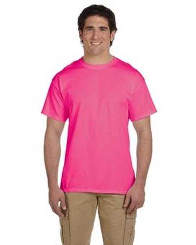 Fruit of the Loom 3931 Adult Hd Cotton T-Shirt - Retro Heather Pink - HIT a Double