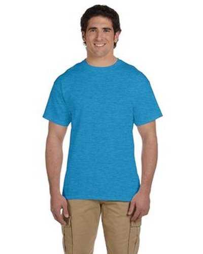 Fruit of the Loom 3931 Adult Hd Cotton T-Shirt - Turquoise Heather - HIT a Double