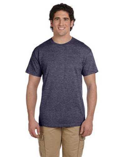 Fruit of the Loom 3931 Adult Hd Cotton T-Shirt - Vintage Heather Navy - HIT a Double