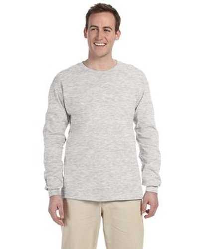 Fruit of the Loom 4930 Adult Hd Cotton Long-Sleeve T-Shirt - Ash - HIT a Double
