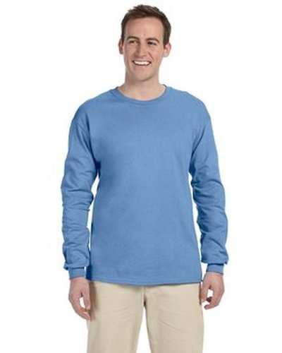 Fruit of the Loom 4930 Adult Hd Cotton Long-Sleeve T-Shirt - Columbia Blue - HIT a Double