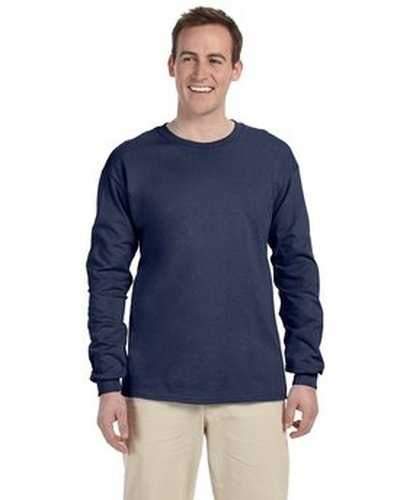 Fruit of the Loom 4930 Adult Hd Cotton Long-Sleeve T-Shirt - Denim - HIT a Double