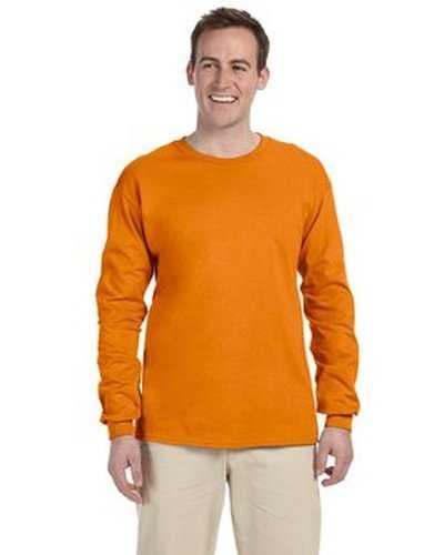 Fruit of the Loom 4930 Adult Hd Cotton Long-Sleeve T-Shirt - Tennessee Orange - HIT a Double