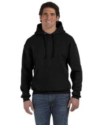Fruit of the Loom 82130 Adult Supercotton Pullover Hooded Sweatshirt - Black - HIT a Double