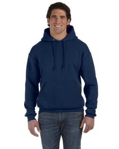 Fruit of the Loom 82130 Adult Supercotton Pullover Hooded Sweatshirt - J Navy - HIT a Double