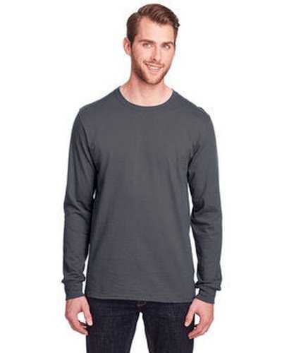 Fruit of the Loom IC47LSR Adult Iconic Long Sleeve T-Shirt - Charcoal Gray - HIT a Double