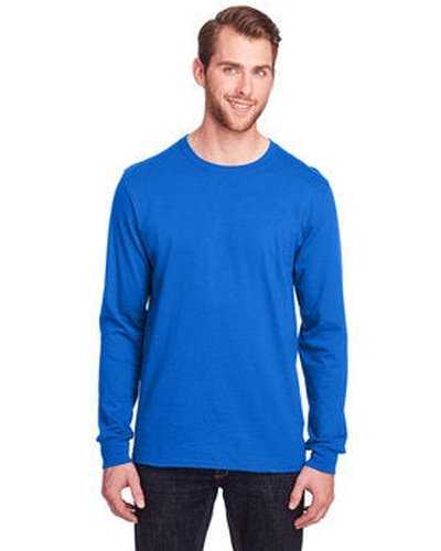 Fruit of the Loom IC47LSR Adult Iconic Long Sleeve T-Shirt - Royal - HIT a Double